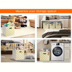 2pack Non woven Fabric Foldable Storage Box Room Decor Home Decor