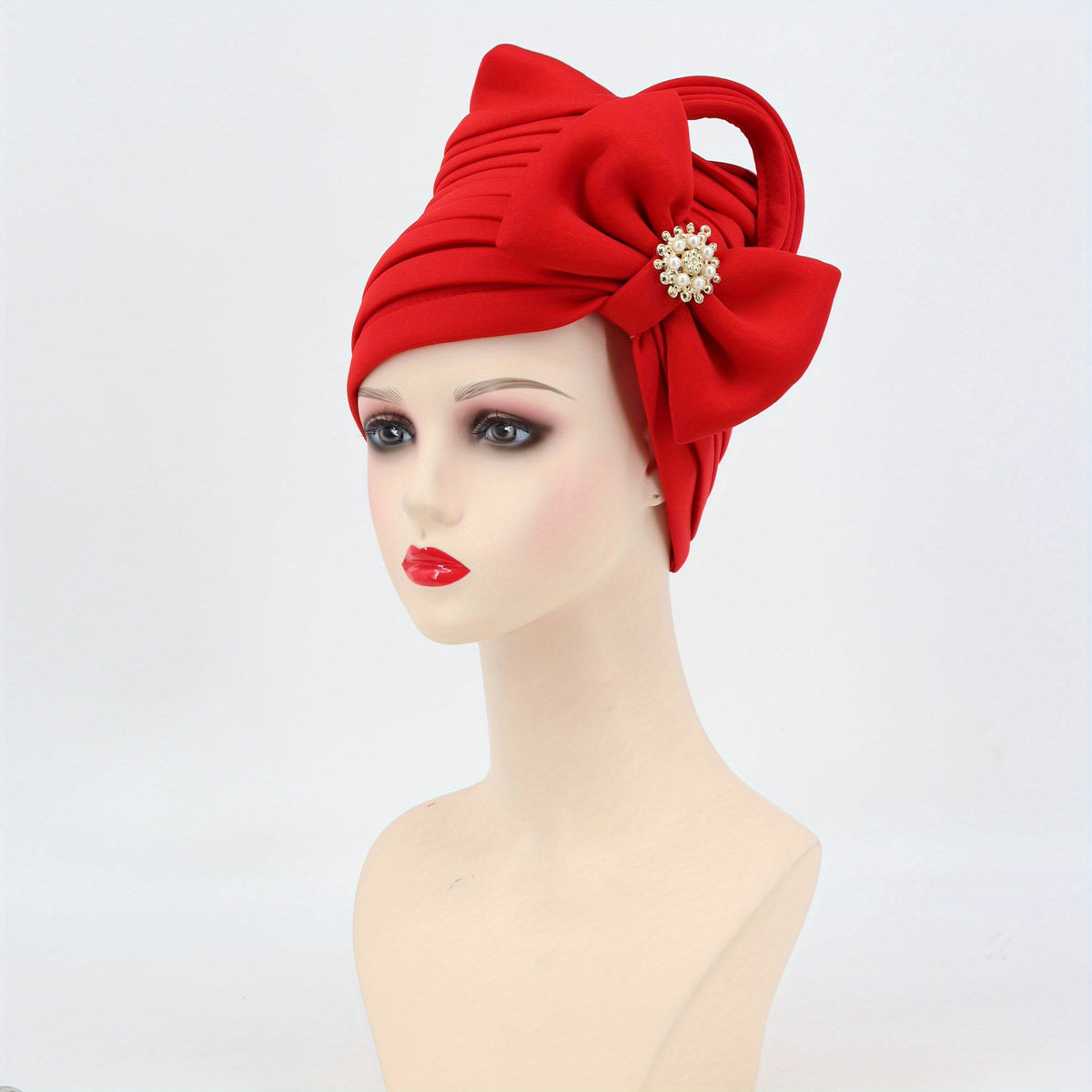 Boho Chemo Cap Flower Turban Head Wrap Elastic Bonnet