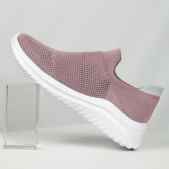 Women's Comfy Knit Sock Sneakers Lace Up Slip On Low Top Shoes