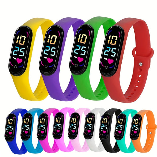 LED Touch Screen Sports Watch for Couple & Kids