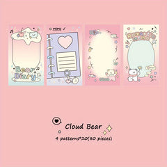 Insomnia Planet Series Cartoon Hand Account Material Student Message Paper