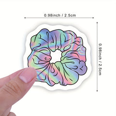 Holographic Laser Style Stickers Roll - 500pcs