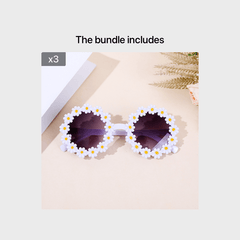 Kids Casual Flower Sun Protection Sunglasses for Boys and Girls