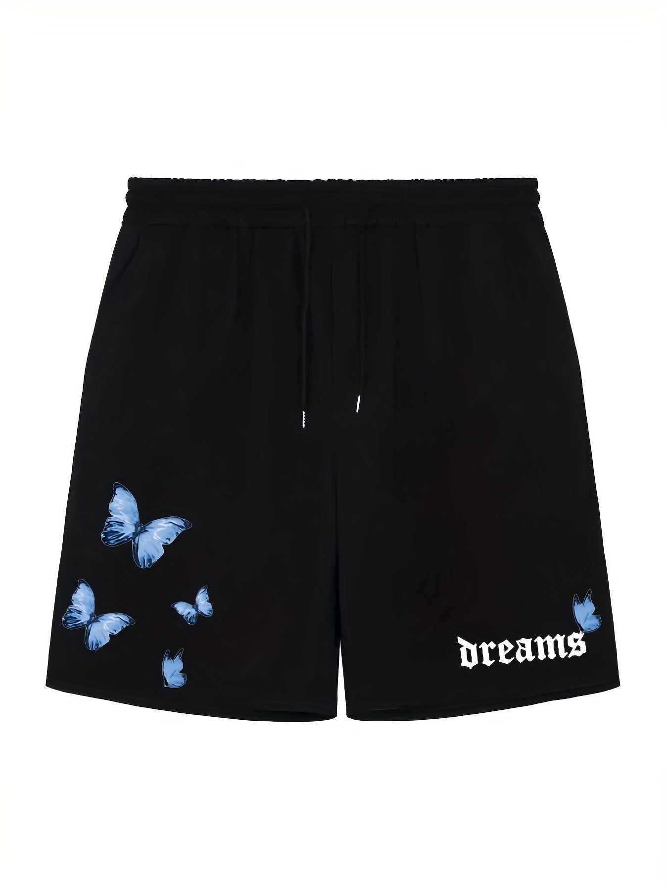 Men's Casual Solid Elastic Waist Drawstring Shorts for Summer