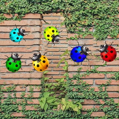 Metal Ladybugs Wall Decor Hanging Home Garden Bedroom Party Birthday Decor