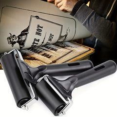 Rubber Baking Roller for Printmaking - Ideal for Gluing, Printing, Engraving