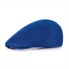 Men's Breathable Mesh Newsboy Cap for Driving