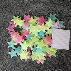 Kids Room Stars Luminous Stickers Set 100pc
