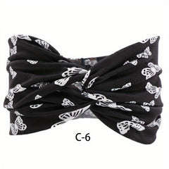Bohemian Style Stretchy Cross Knot Sports Headband