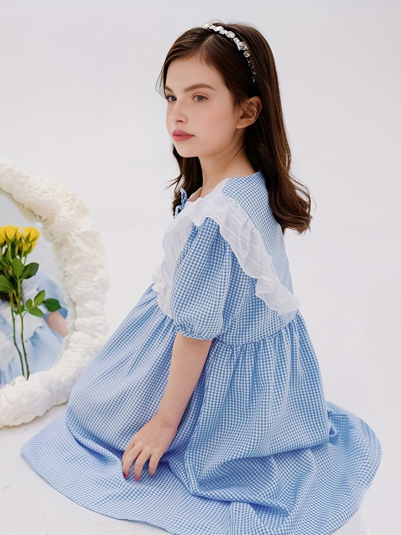 Plaid Princess Dress for Girls - Perfect for Summer Parties