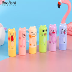 6 Flavors Moisturizing Animal Lip Balm for Men and Women