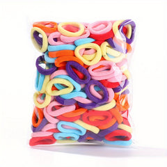 50pcs Colorful Hair Tie Ponytail Holders Scrunchies Hair Accessories for Baby Gi