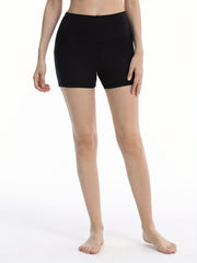 Women's Hip Lifting Yoga Shorts with Side Pocket