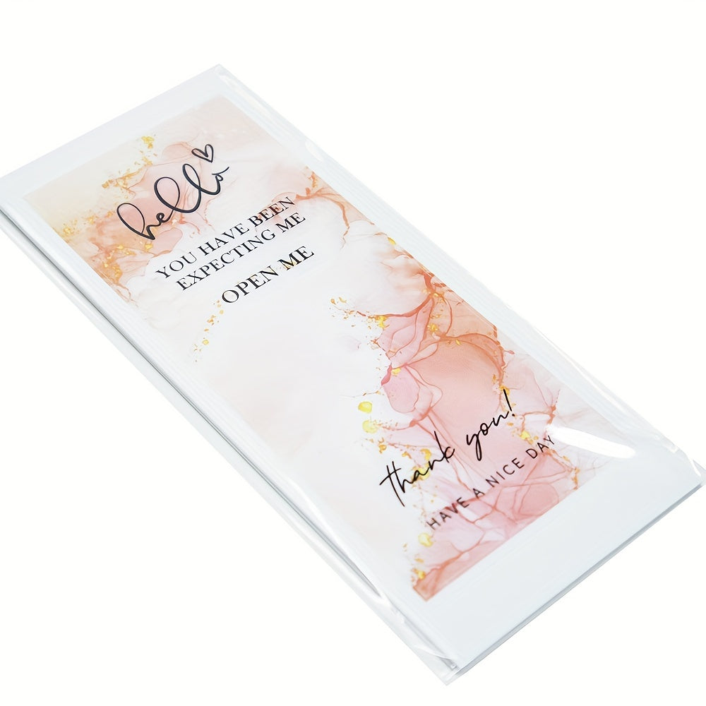 50pcs Thank You Stickers Waterproof Seal Labels Packaging Stickers