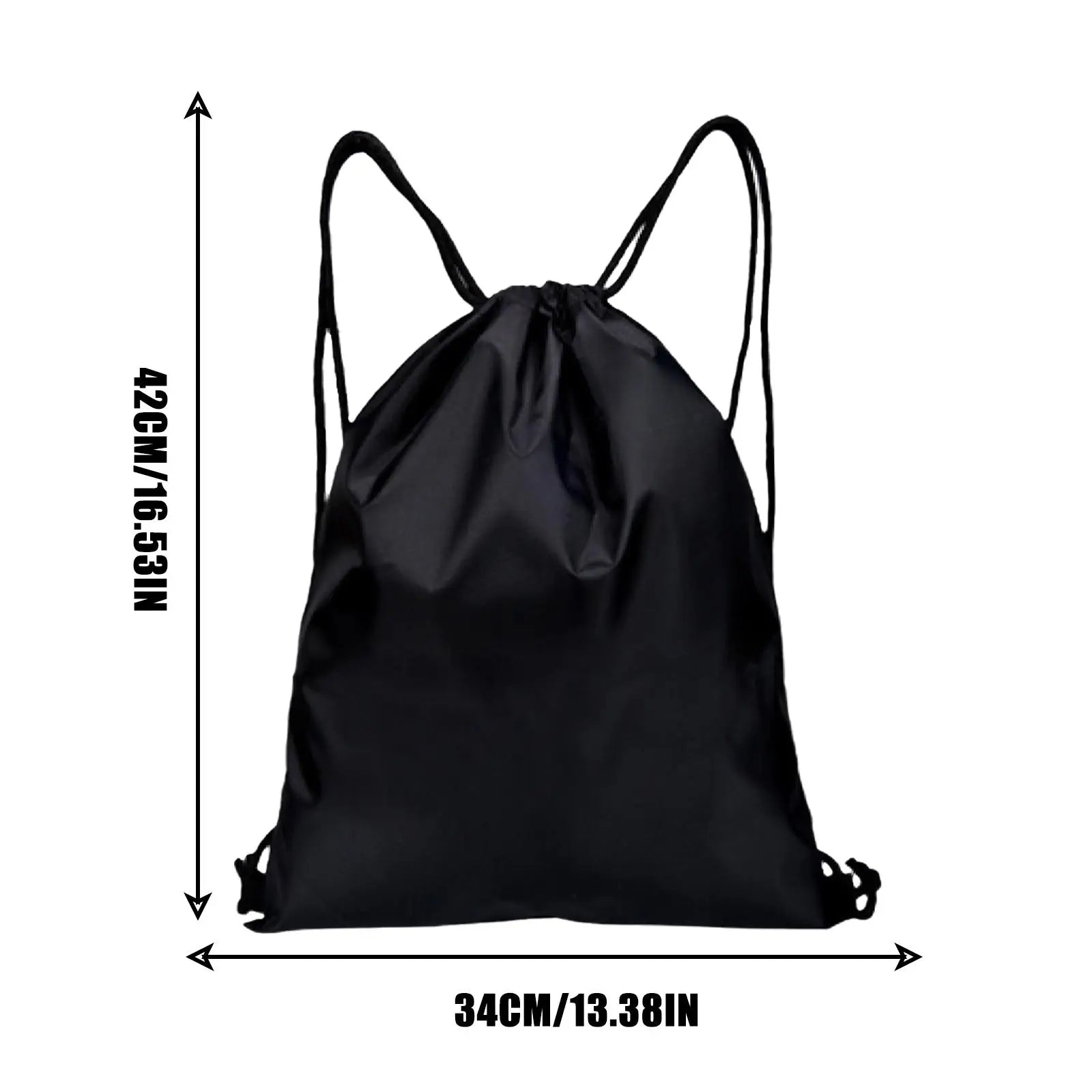 34X42cm Double Shoulder Drawstring Storage Bag for Travel Beach School Holidays