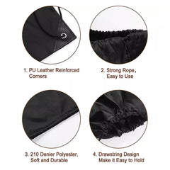 34X42cm Double Shoulder Drawstring Storage Bag for Travel Beach School Holidays