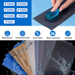 Resin Casting Polishing Kit Sandpaper File Polishing Tools Set