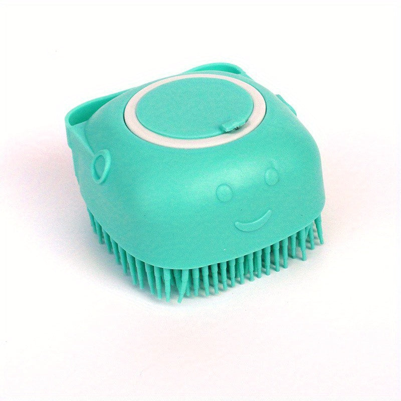 Large Capacity Silicone Pet Bath Brush for Cats and Dogs