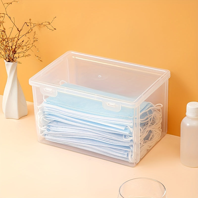 Desktop Storage Case Large Capacity Dustproof Mask Storage Box