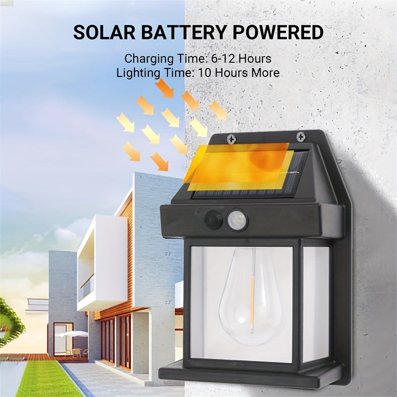 LED Solar Wall Light Outdoor Motion Sensor Waterproof Solar Garden Light