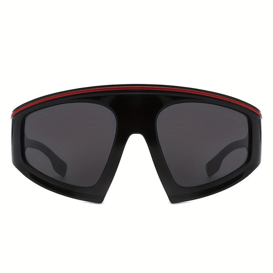 MegaRacer Retro Shield Oversized Sunglasses
