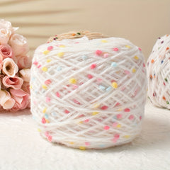 2pcs Rainbow Sugar Mohair Bean Thread Scarf Hand Mixed Thread DIY Knitting Croch