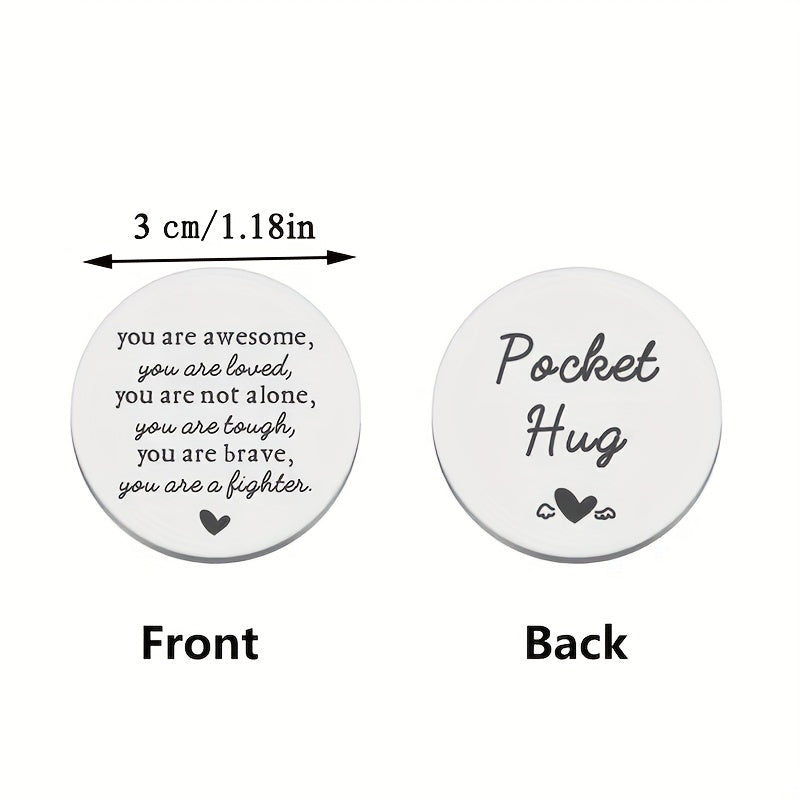 POCKET HUG Coin Inspirational Gift For Him Son Birthday Gift Motivational Gift