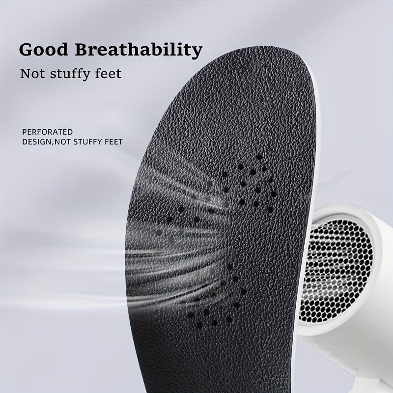 Sports Orthopedic Insoles Soft Elastic Breathable Running Sneakers Men Women