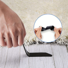 4pcs Non-Slip Carpet Stickers for Rugs 12.5in Prevent Moving Edges