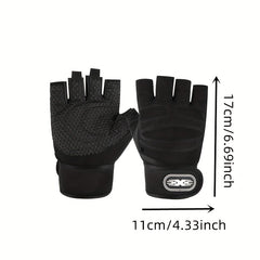 Half Finger Fitness Gloves Wrist Protection for Men & Women
