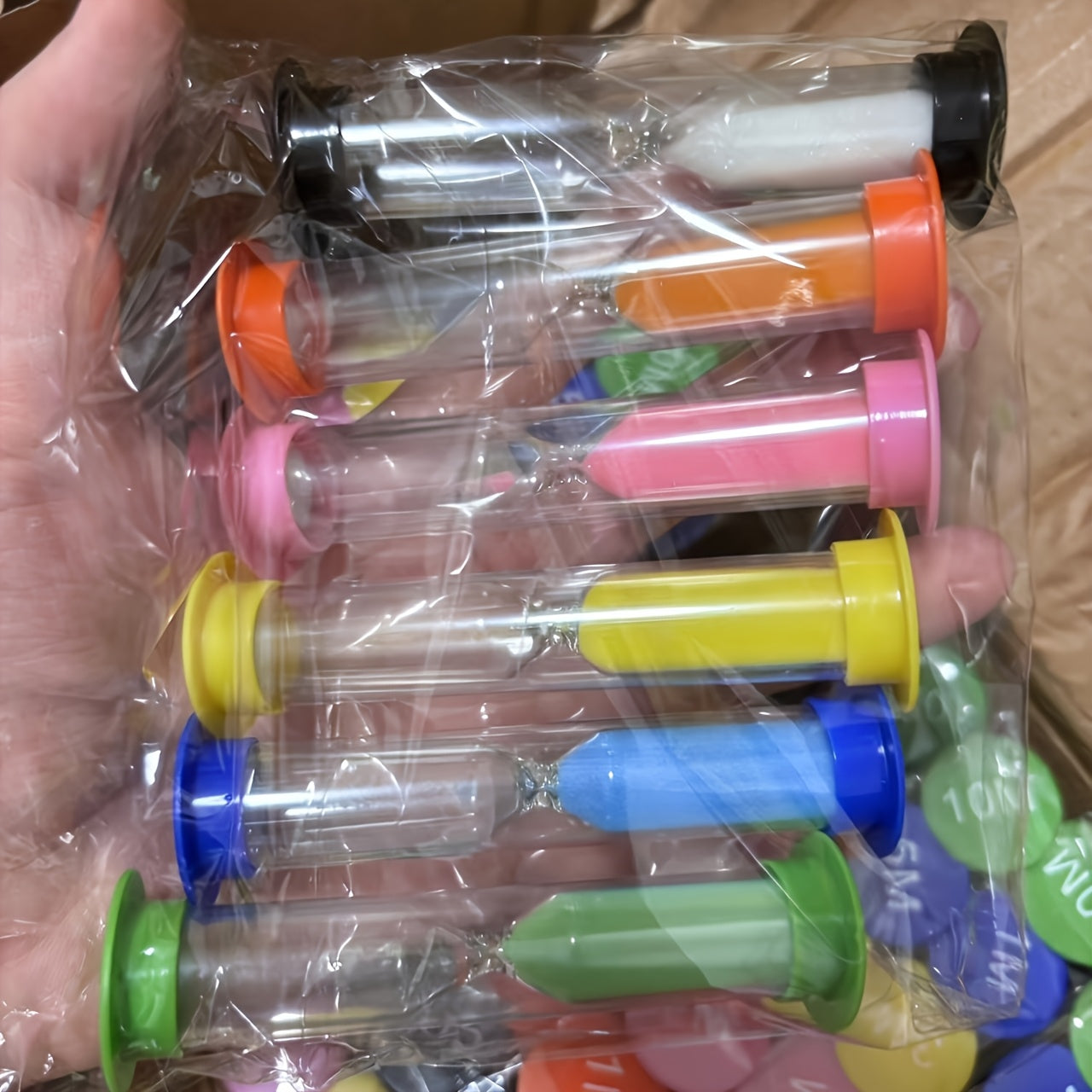 Colorful Sand Timers 30 Sec-10 Min No Batteries Suitable Home Party Study Game