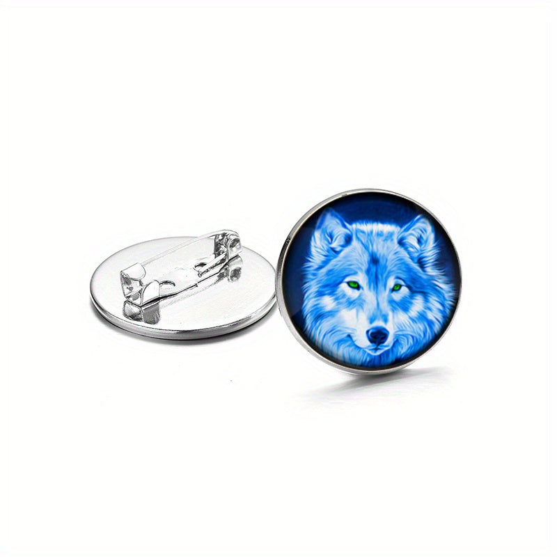 Wolf Totem Brooch Pin - Animal Lover Fashion Jewelry Accessory