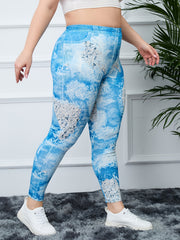  High Rise Workout Leggings Women's Plus Casual Skinny Leggings