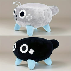 Expressive Grey Reptile Plush Toy for Gamers