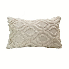 Plush Quilted Gourd Cushion Cover Zipper Print Pillowcase