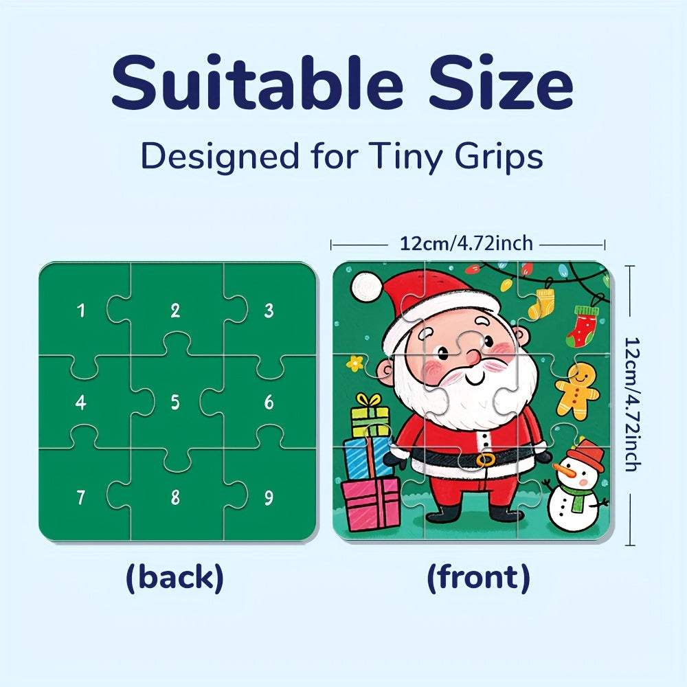 36pcs Christmas Jigsaw Puzzle Santa & Tree Toys for Creativity