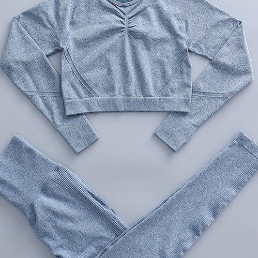 Women's Yoga Set with Butt Lift Leggings and Top