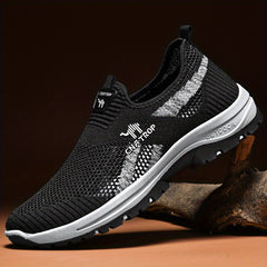 Men's Slip-On Walking Shoes Breathable Mesh Comfortable Sneakers