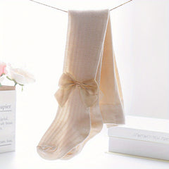 Baby Girls Bow Pantyhose Mesh Thin Tights Spring Summer