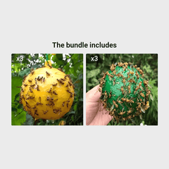 1pc Pumpkin Sticky Fly Trap Ball - Outdoor Pest Control