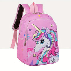 Cartoon Unicorn Backpack for Kindergarten with Large Capacity