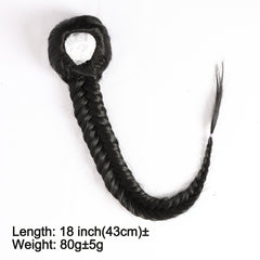 45 72 Cm Fishbone Ponytail Extensions Women Hairpieces Synthetic Ponytail