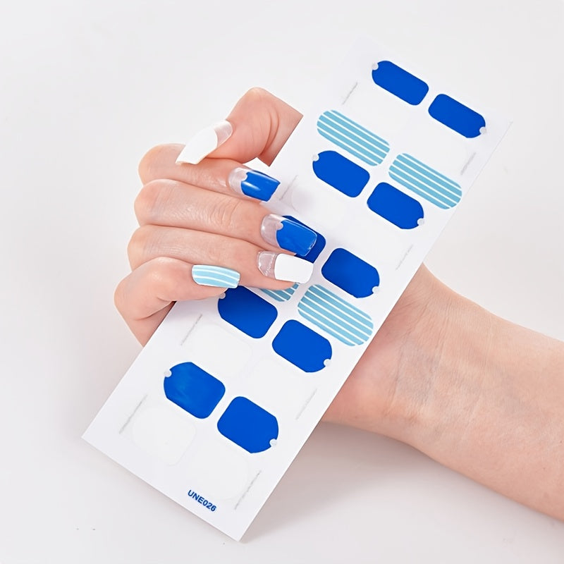 3D Self Adhesive Nail Polish Stickers Full Cover Manicure Stickers