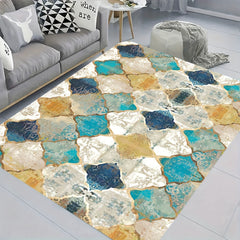 Scandinavian Gradient Geometric Rug 0.39in Thick