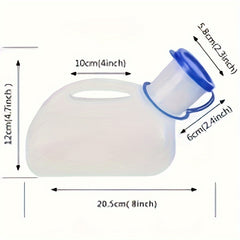Unisex Urinal With Lid PE Urinal For Outdoor Emergency