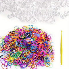 Rainbow Rubber Band Set - DIY Hair Accessories Jewelry Making