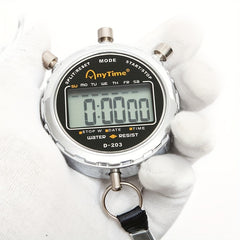 D 203 Metal Stopwatch Multifunctional Electronic Sports Referee Timer