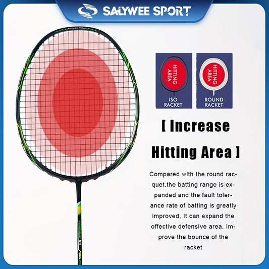 2pcs Carbon Fiber Badminton Rackets - Ultralight for Training