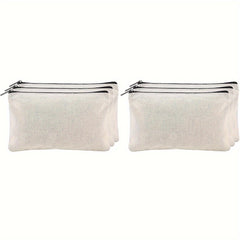 6pcs DIY Blank Canvas Pencil Case for Children