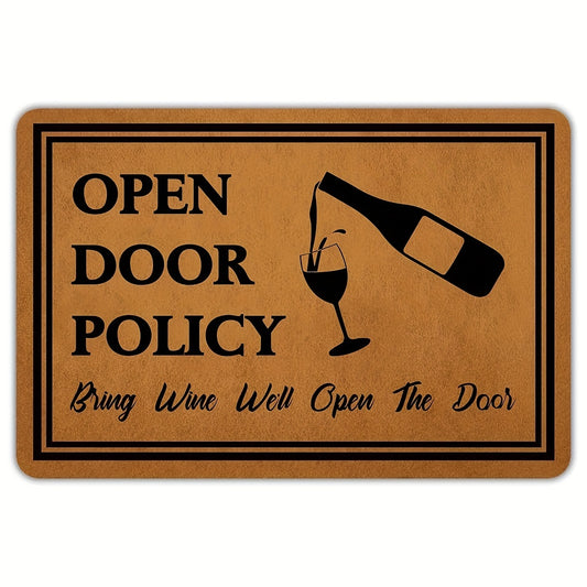 Funny Welcome Doormat Low Pile Indoor Outdoor Non Slip Mat